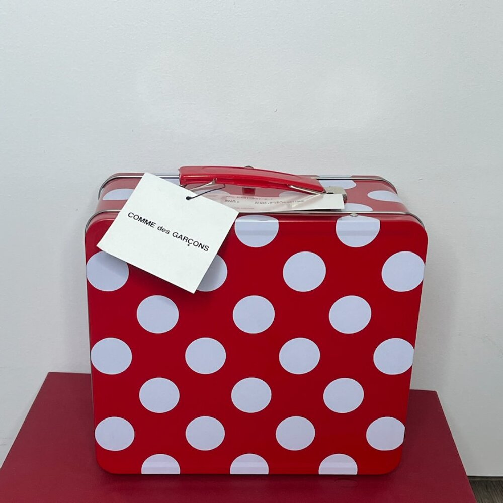 NWT Comme des Garcons Girl Red Polka Dot Lunch Box Bag